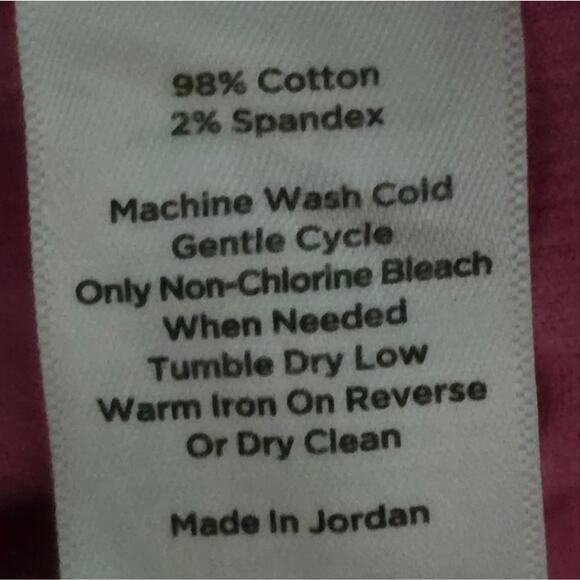 TALBOTS Raspberry Pink Straight-Leg Corduroy Stretch Pants Size 10 P Petite - Picture 7 of 9